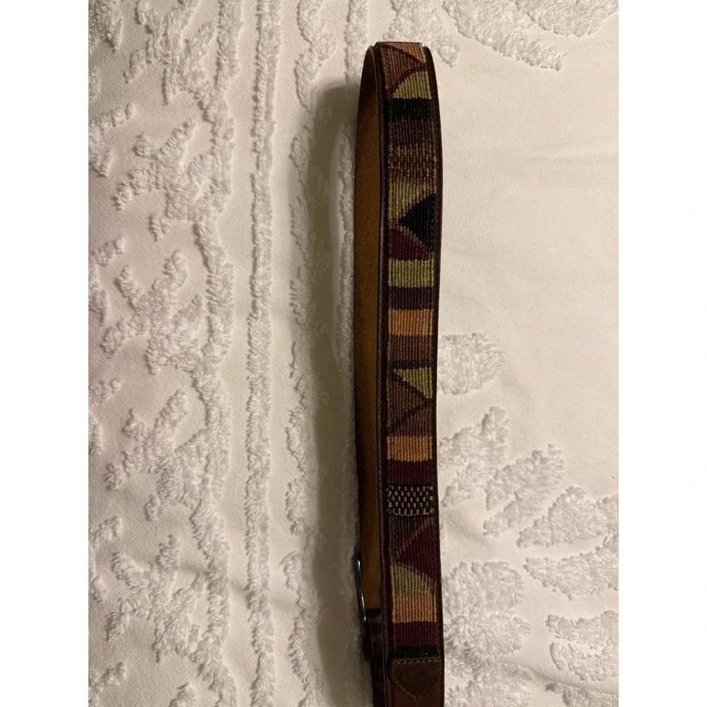 Men's Brighton Fabric/ Leather Laced Belt #30985 Size 36
